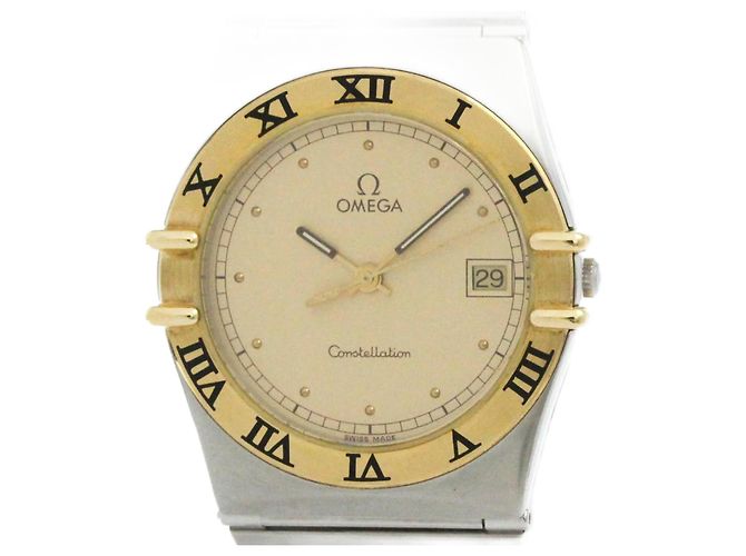 OMEGA Constellation 18K Gold Steel Quartz Wristwatch ref.2229432 - Joli ...