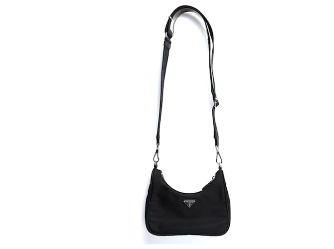 Prada Mini Sac Re Edition 2005 Black Re Nylon Mini Shoulder Bag