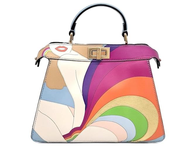 Fendi Peekaboo Je Te Vois Petit Cuir Bleu Joli Closet