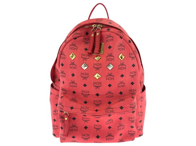 MCM Coral Studded Backpack MCM | Bags | Mcm Coral Backpack With Stud Details | Poshmark main image 3