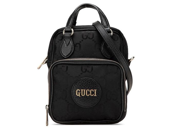 Gucci GG Nylon Off The Grid 2way bag 625850 Black Leather ref.JC2260721 ...