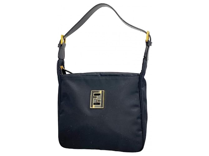 Fendi Black Shoulder Bag Leather Nylon ref.2268892 - Joli Closet