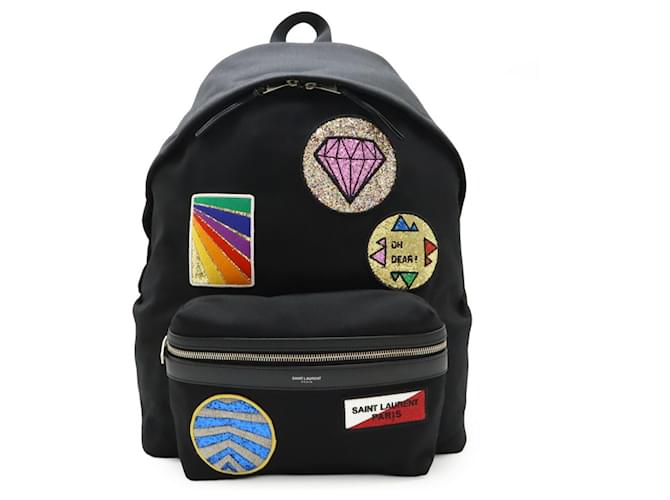 Yves Saint Saint Laurent Patch Backpack Yves Saint Laurent City