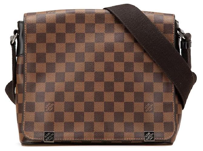 Louis Vuitton District PM Damier Shoulder Bag Metallic Bronze