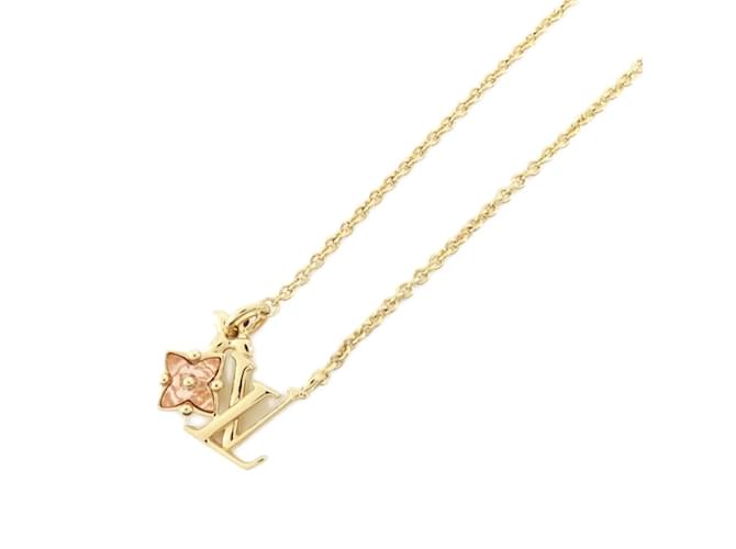 Louis Vuitton Collier Lulugram M00783 Necklace Brown Golden ref