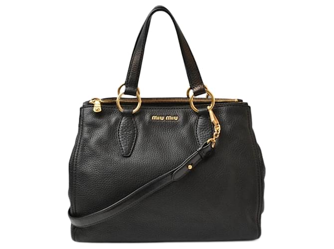 Miu Miu Black Leather Shoulder Bag ref.2280847 - Joli Closet