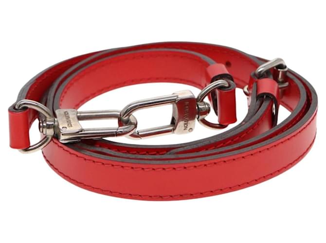Louis Vuitton Red Leather Strap J02311
