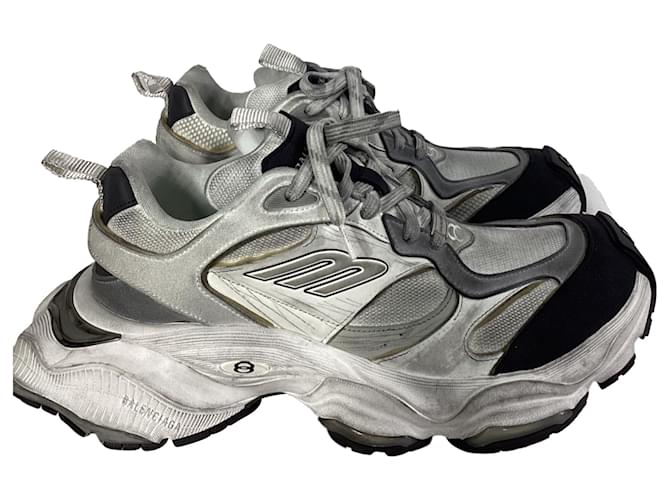 Balenciaga Cargo Sneakers in White Polyurethane Plastic ref
