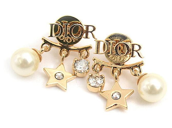 Christian Dior Revolution GP x Resin Pearl Earrings Metal ref