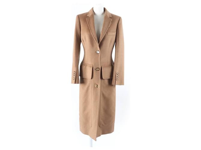 Burberry Cashmere Wool Chester Coat Camel Brown ref.2289284 - Joli