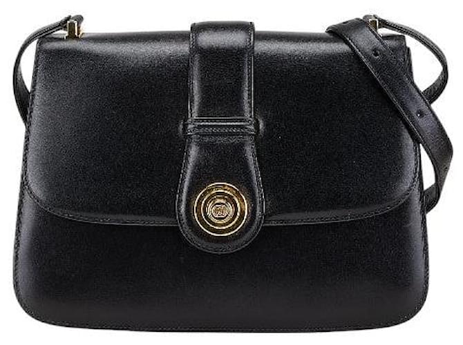 Gucci Leather Interlocking G Shoulder Bag Black ref.2289584