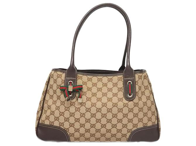 【GUCCI】WEB STRIPE TOTE BAG GUCCI Vertical Web Stripe Techno Canvas Black Tote Bag