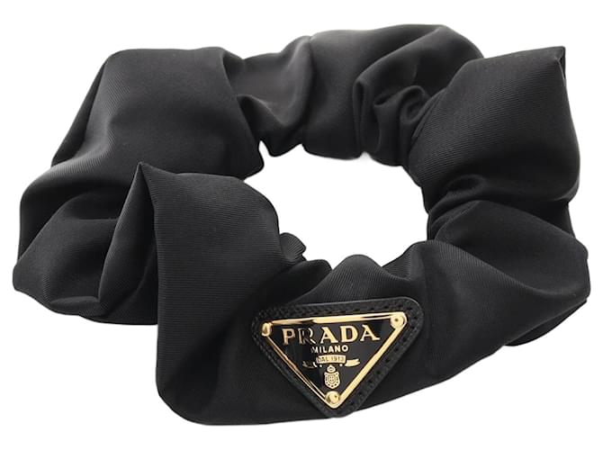 【VIP価格】PRADA Black Nylon Scrunchie Re-Nylon scrunchie in black - Prada | Mytheresa