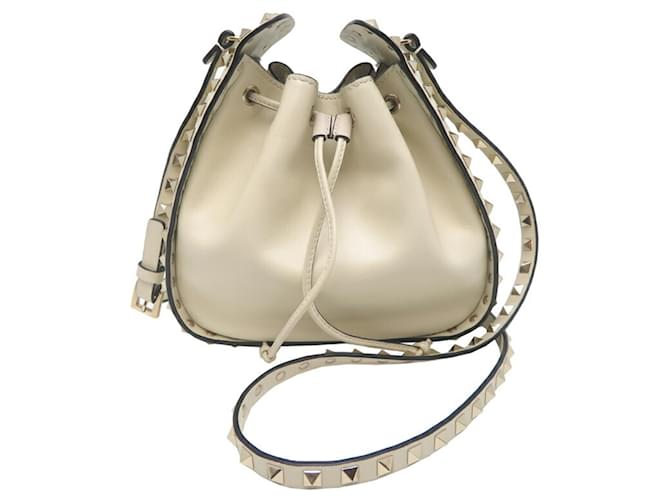 Valentino Garavani Rockstud Women's Shoulder Bag White