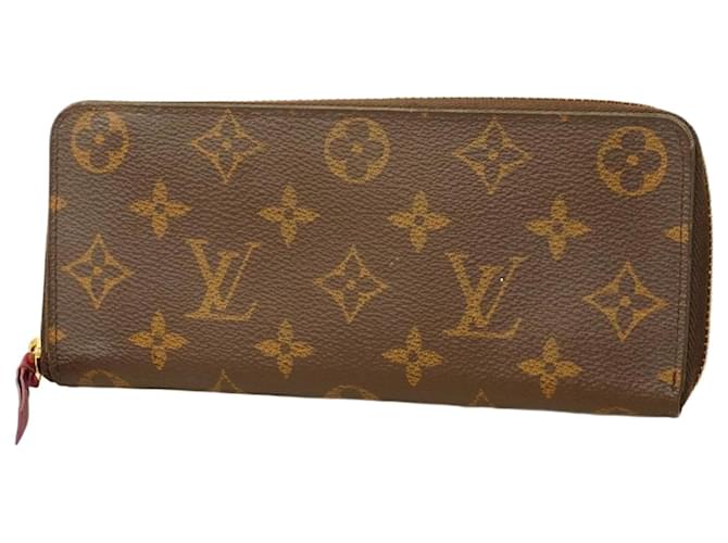 Louis VuittonアンプラントPORTEFEUILLE CLEMENCE Louis Vuitton Long Wallet Monogram Portefeuille Clemence