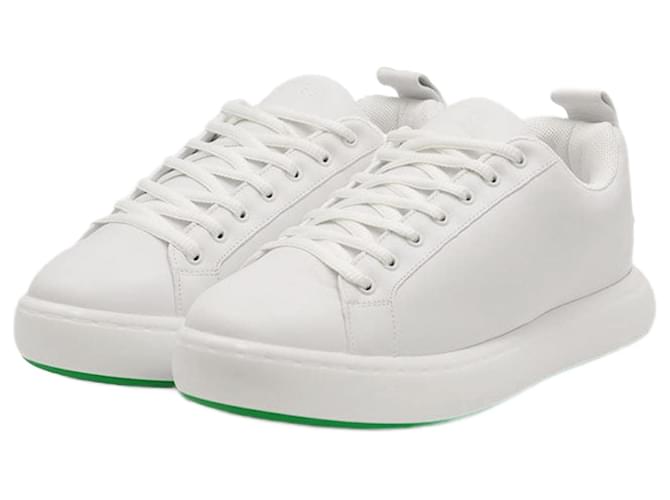 Bottega Veneta Leather Pillow Sneakers White Green ref.2298485
