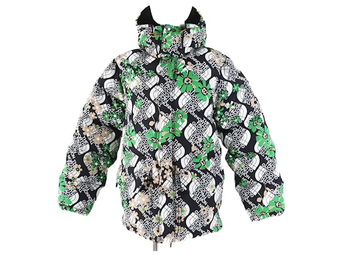 Doudoune florale GUCCI x THE NORTH FACE XS Polyester Nylon Noir