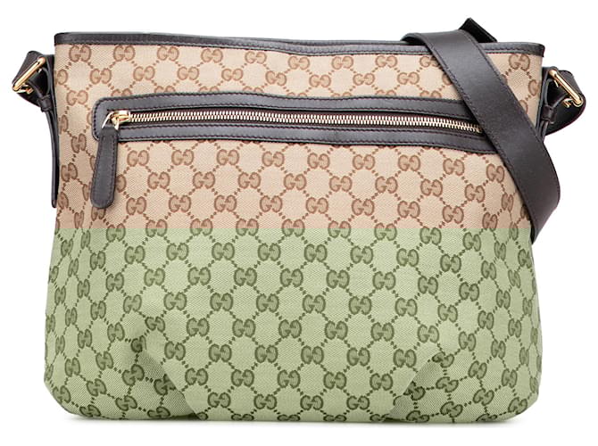 ショルダーバッグ・ポシェット GUCCI  Crossbody Bags Women Fabric Beige/Brown Gucci ショルダーバッグ 女性 ファブリック ベージュ/茶 | B