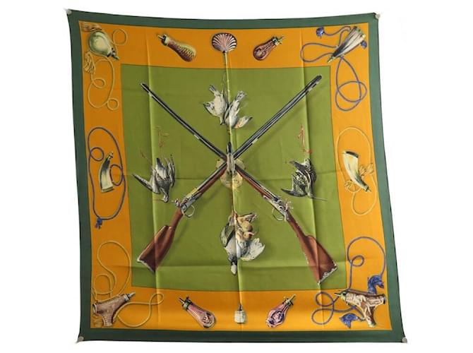 Foulard Hermès Vintage Ali Baba Par P. Peron 1ère édition 1972 - Carré 90 Cm Soie, Très Bon état
