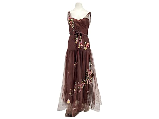 Christian Dior Brown dress Polyester ref.JC2300564 (Sold) - Joli