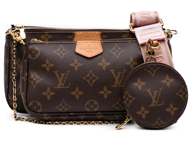 Louis Vuitton Brown Monogram Multi Pochette Accessoires Cloth ref