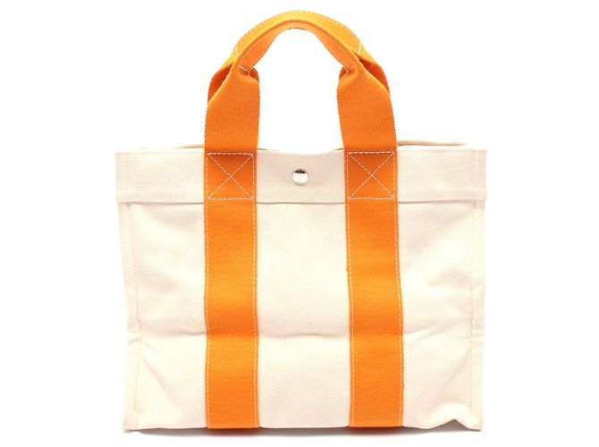 Hermès Hermes Bora Bora PM Canvas Tote Bag Orange Cloth ref.2301461 ...