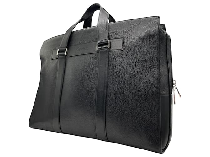Cartier Black Leather Briefcase ref.JC2314690 (Sold) - Joli Closet