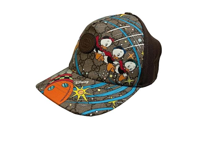 Cappellino da baseball Gucci Collaborazione Disney Marrone Blu