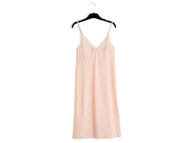 princess polly baby blue dress Christian Dior Lingerie 1985 Robe Combinaison FR38 Pink Satin Slip Dress  UK10 US6 (Sold)