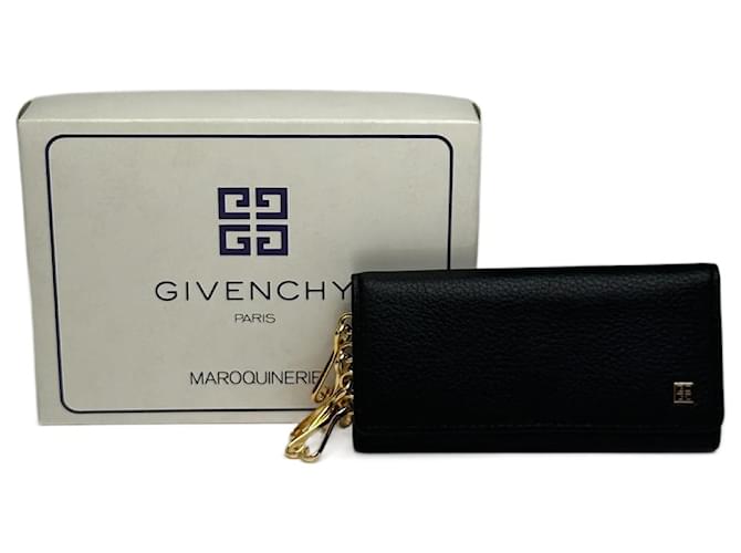 小物 Givenchy - Vintage Leather Key Wallet Vintage Givenchy Leather key Holder black ref.2319249 - Joli