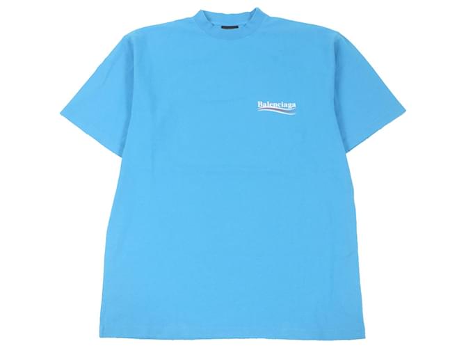 Balenciaga Cotton Oversized T-shirt XXS Blue ref.2327630