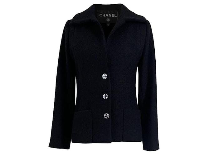 Chanel New 2022 Black Tweed Jacket 38 FR Joli Closet