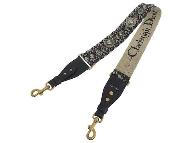 Christian Dior Oblique Bag Shoulder Strap in Navy