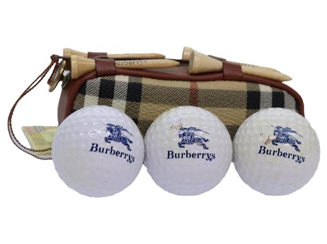 Burberry Golf Ball Set with Pouch Brown ref.2337330 - Joli Closet
