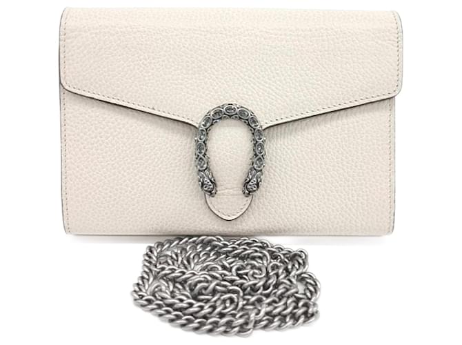Gucci Dionysus Mini Chain Bag (401231) White Leather