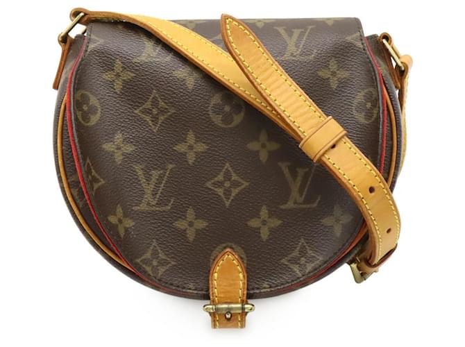 Louis Vuitton Tambourin Monogram Shoulder Bag Brown Cloth ref