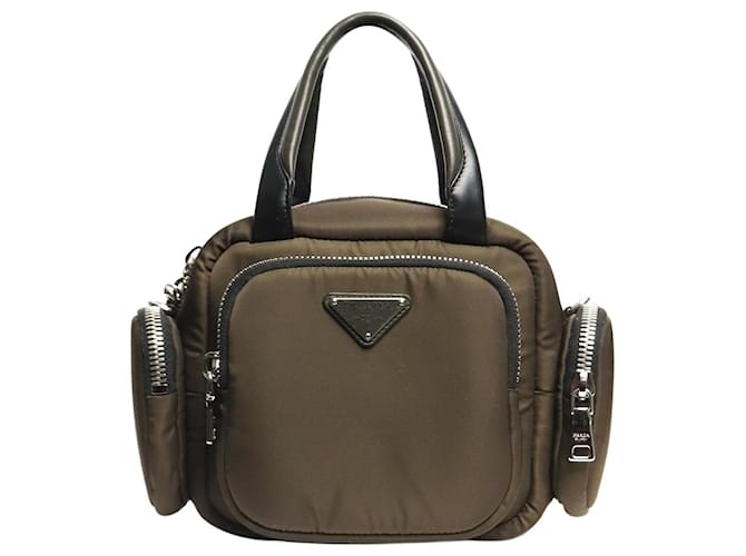 Prada Khaki Tessuto nylon cargo bag Green ref.2352253 - Joli Closet