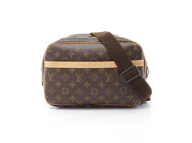 Louis Vuitton Reporter PM Shoulder Bag Brown Monogram Cloth ref