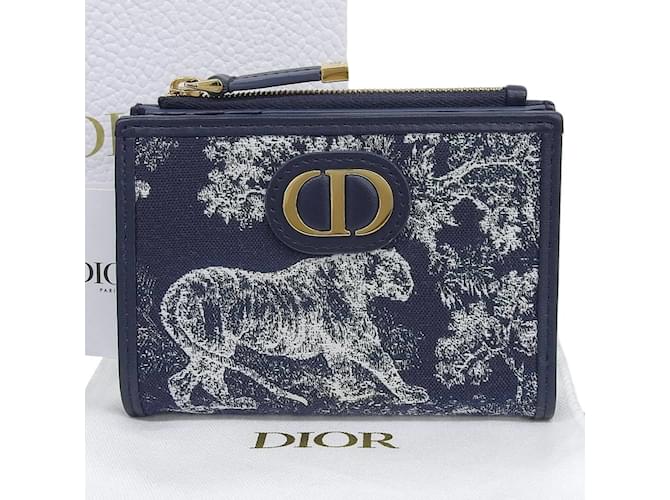 30 Montaigne Dahlia ウォレット 30 Montaigne Dahlia Wallet Blue Dior Oblique Jacquard | DIOR
