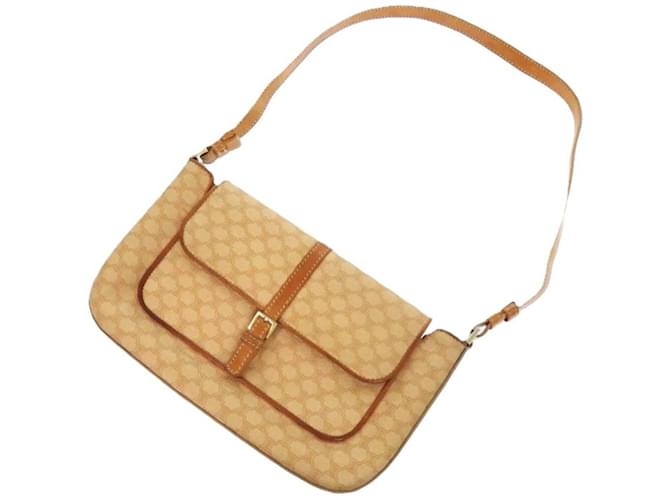 CELINE MACADAM LEATHER ONE SHOULDER BAG Céline Celine Macadam MC01  