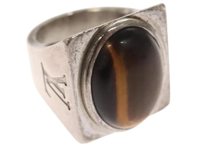 Bague Chevalier LOUIS VUITTON en métal Argent M64903 #16 (Taille