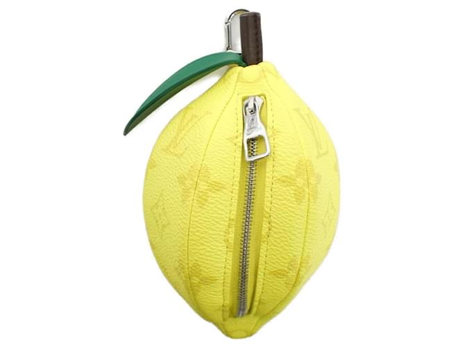 Louis Vuitton Monogram Lemon Pouch Yellow Cloth ref.JC2377466