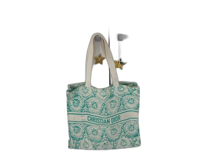 Christian Dior Riviera Tote Bag Green Cloth ref.2377537 - Joli Closet