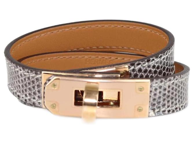 Bracciale Doppio Kelly PM in Lizard Ombre Salvator di Hermès ref