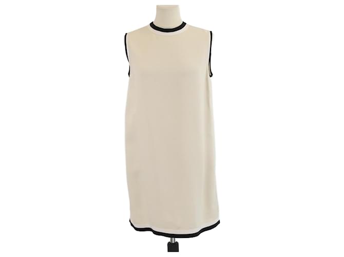gucci cream dress GUCCI Cream Web Detail Collared Mini Dress (Sz. S)