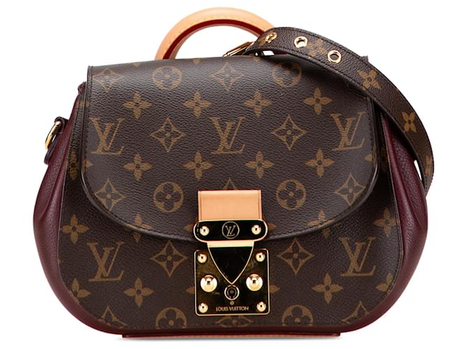 Louis Vuitton Brown Monogram Eden PM Purple Leather Cloth Pony