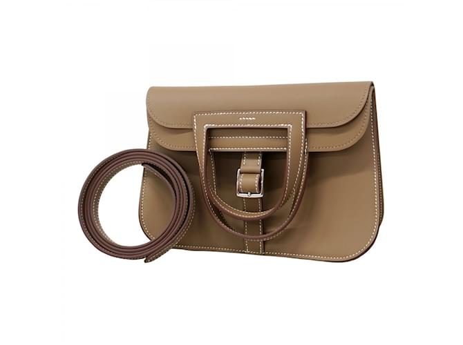 Sac à main Hermès Arzan Mini Swift Etoupe Cuir Taupe