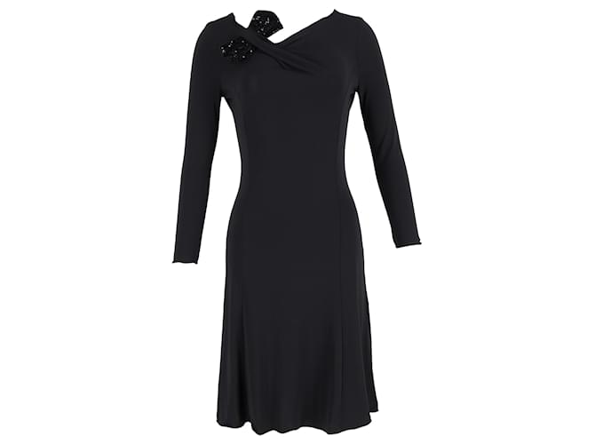black dress with silver accents WHO IS SHE SATIN FEATHER MAXI DRESS IN BLACK – AKIRA main image 0