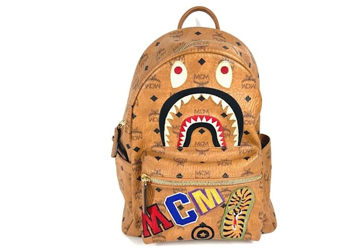 バッグ A BATHING APE / MCM Shark Stark Bac A BATHING APE - :: BAPE / MCM Shark Stark Backpackの通販 by No15