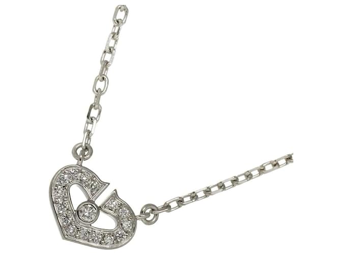 Collier en diamant C Heart de Cartier Or blanc Joli